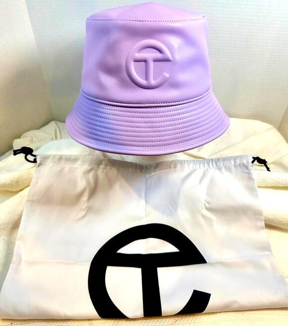 Telfar Lavender Faux Leather Bucket Hat L/XL NWT w/ Dust Bag Unisex main image 5